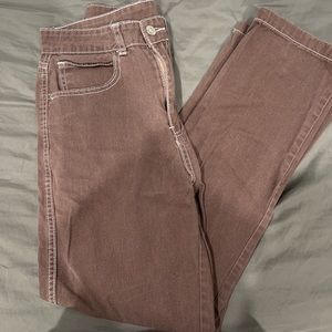 Brown Wide Leg Jeans